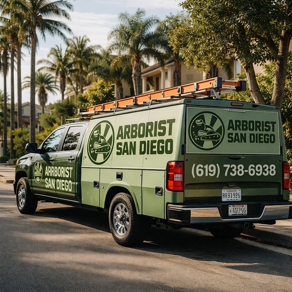 arborist at jobsite on san diego